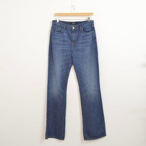 J Brand Sabine High Rise Relaxed Flare in color Maggie May size 28